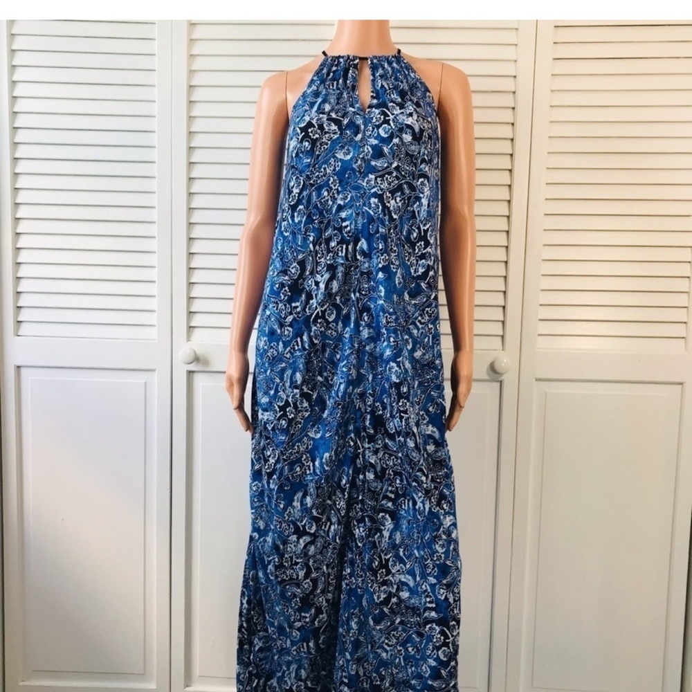 Lucky Brand Vibrant Blue Maxi Skirt